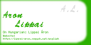 aron lippai business card