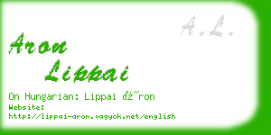 aron lippai business card